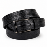 Ceinture crocodile 35mm réglable - noir