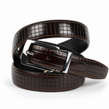 Ceinture carreaux DMCC 30mm - marron