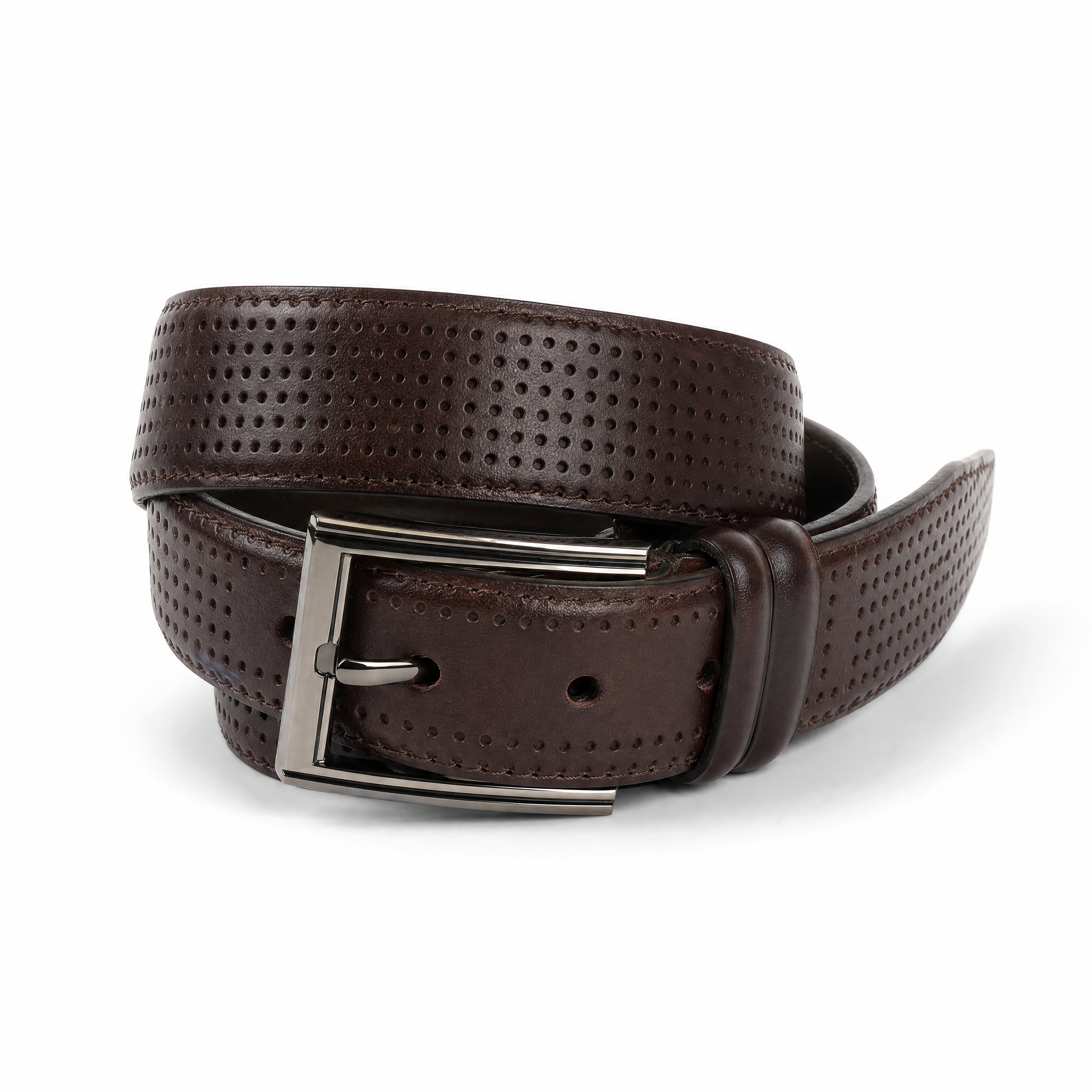 Ceinture à petites coutures DMPC 35mm - marron