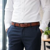 ceinture en cuir SC 40mm - cognac
