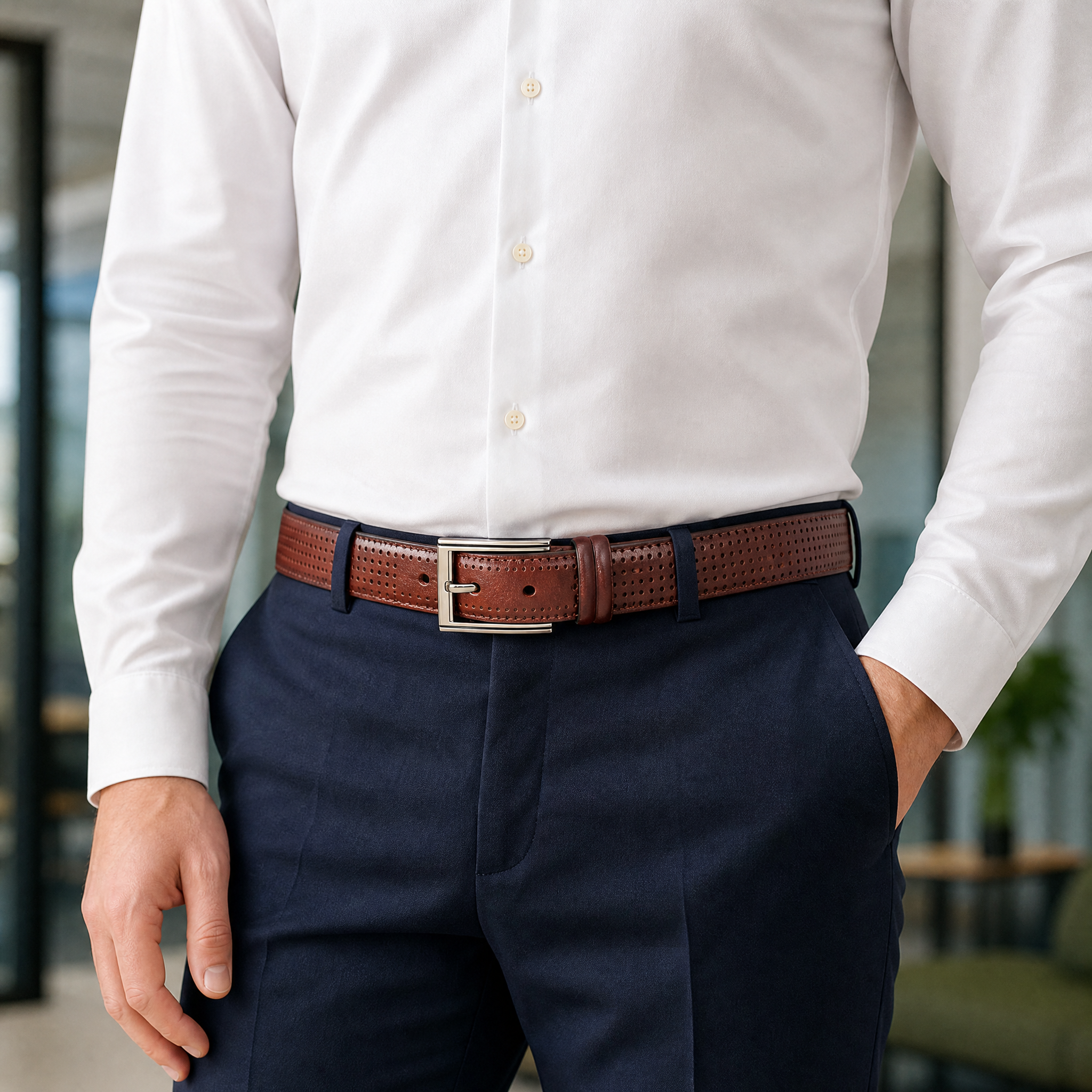Ceinture nouveau modèle DMC10 35mm - naturelle
