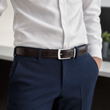 Ceinture tressée DMCC 35mm - marron