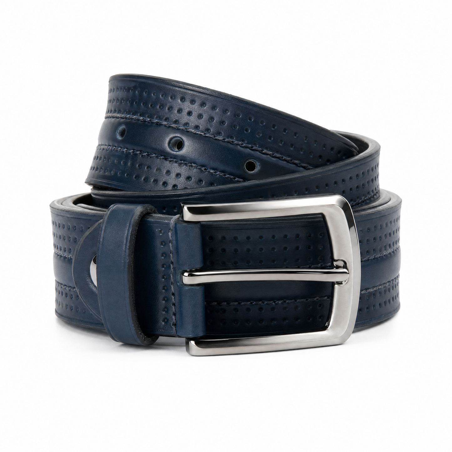 Ceinture à petites coutures 40mm DMC03 Citadin - Bleu