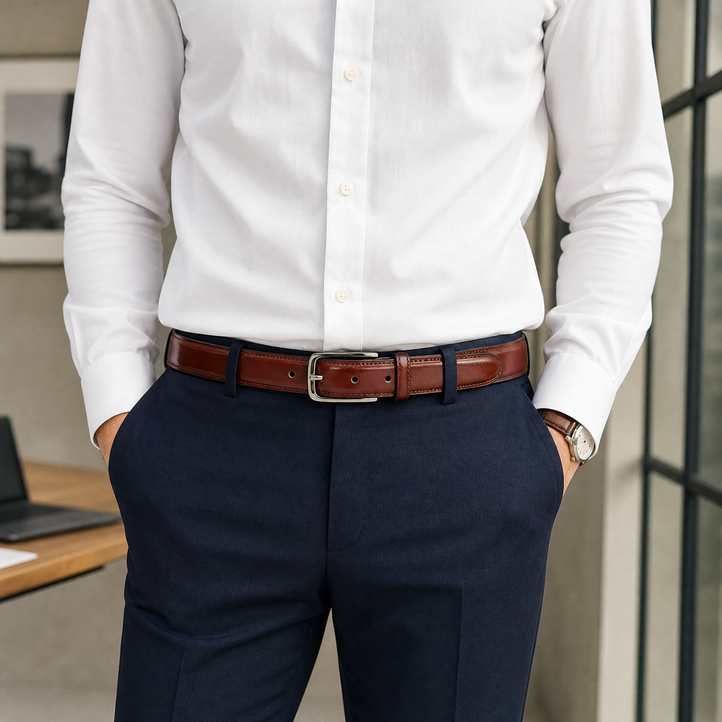 Ceinture NM 35mm - cognac