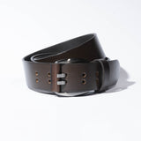 ceinture en cuir SC double 40mm - Marron