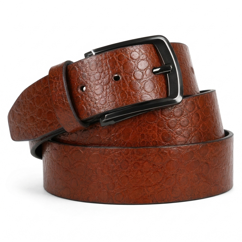 ceinture en cuir SC 40mm - cognac